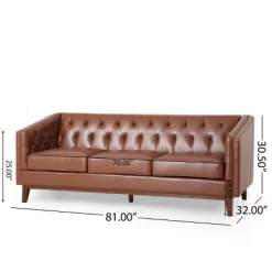 Ovando Contemporary Upholstered 3 Seater Sofa - Christopher Knight Home 24 Ovando Contemporary Upholstered 3 Seater Sofa - Christopher Knight Home -HOMCOM Store GUEST e289f0b0 9ee2 4c56 93d8 1582c7777fca