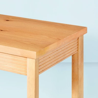 Grooved Wood Writing Desk - Hearth & Hand™ With Magnolia 3 Grooved Wood Writing Desk - Hearth & Hand™ With Magnolia - Image 3