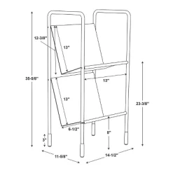 Two-Tier Metal Vinyl Record Storage Rack Black - Hearth & Hand™ With Magnolia 13 Two-Tier Metal Vinyl Record Storage Rack Black - Hearth & Hand™ With Magnolia -HOMCOM Store GUEST e61e656a 2061 4a63 b99c 85e84f0ab94f
