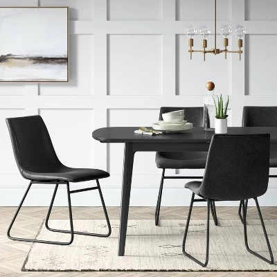 Bowden Faux Leather Dining Chairs - Threshold™ 1 Bowden Faux Leather Dining Chairs - Threshold™