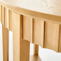 Thousand Oaks Wood Scalloped Demilune Console Table - Threshold™ Designed With Studio McGee -HOMCOM Store GUEST eb35aaa8 f7c8 4881 b5d1 f85e53b2ca90