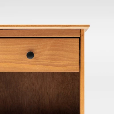 Stiva Classic Mid-Century Modern 1 Drawer Nightstand - Saracina Home 4 Stiva Classic Mid-Century Modern 1 Drawer Nightstand - Saracina Home - Image 4