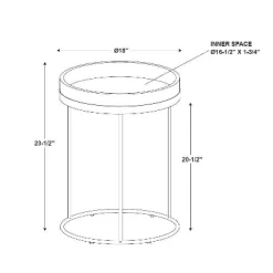Wood & Steel Accent Side Table - Natural/Black - Hearth & Hand™ With Magnolia -HOMCOM Store GUEST f1970950 e325 494c 9c80 57b3608cf0fd