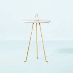 Marble Top Accent Table - Hearth & Hand™ With Magnolia 13 Marble Top Accent Table - Hearth & Hand™ With Magnolia -HOMCOM Store GUEST f249a0c8 c4c2 47cf 9f9f 2edabb0fa2ab