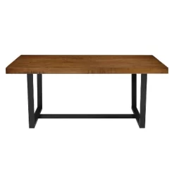72" Modern Farmhouse Solid Wood Distressed Plank Top Dining Table - Saracina Home 11 72" Modern Farmhouse Solid Wood Distressed Plank Top Dining Table - Saracina Home -HOMCOM Store GUEST f3b45370 7ce8 40ee bb88 d712021abaa9