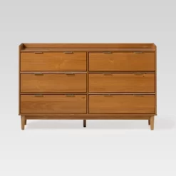 Mid-Century Modern Solid Wood 6 Drawer Double Dresser - Saracina Home 37 Mid-Century Modern Solid Wood 6 Drawer Double Dresser - Saracina Home -HOMCOM Store GUEST f40a606f 0c8e 43a8 b20e 6173eadd8c07
