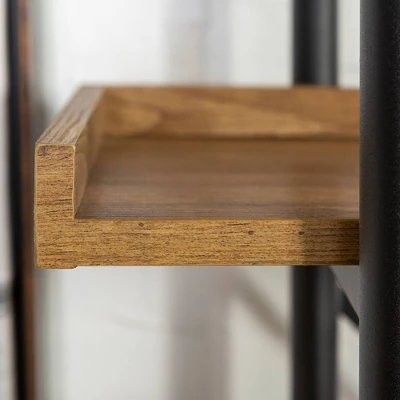 68" 5 Tray Shelf Urban Pipe X Back Bookshelf - Saracina Home 5 68" 5 Tray Shelf Urban Pipe X Back Bookshelf - Saracina Home - Image 5