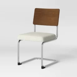 2pk Cecilton Chrome Cantilever Dining Chairs Cream Boucle - Threshold™ -HOMCOM Store GUEST f467ac82 933d 40fb b02c 63edbb24066f