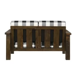 Jovie Gingham Rustic Loveseat - HOMES: Inside + Out 9 Jovie Gingham Rustic Loveseat - HOMES: Inside + Out -HOMCOM Store GUEST f773bcaf 574a 4e27 96b6 3bc9f78da4e4