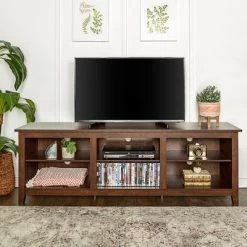 Transitional 6 Cubby Wood Open Storage Wood TV Stand For TVs Up To 80"- Saracina Home 26 Transitional 6 Cubby Wood Open Storage Wood TV Stand For TVs Up To 80"- Saracina Home -HOMCOM Store GUEST f89b070d c04c 4de6 a143 2ba0bc1fd9f0