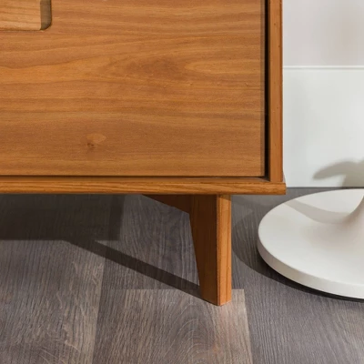 Mid-Century Modern Groove Wood 6 Drawer Dresser - Saracina Home 14 Mid-Century Modern Groove Wood 6 Drawer Dresser - Saracina Home - Image 14