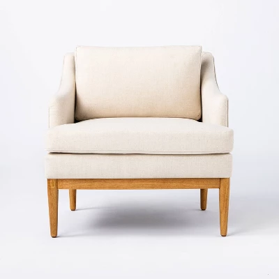 Howell Upholstered Accent Chair With Wood Base - Threshold™ Designed With Studio McGee 2 Howell Upholstered Accent Chair With Wood Base - Threshold™ Designed With Studio McGee - Image 2