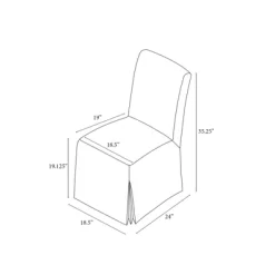 Canvas Slipcover Armless Dining Chair - Hearth & Hand™ With Magnolia -HOMCOM Store GUEST fc97354d 061e 4aac 9cad 1061314ab18c
