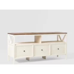 Farmhouse 3 Drawer Wood TV Stand For TVs Up To 65" - Saracina Home 39 Farmhouse 3 Drawer Wood TV Stand For TVs Up To 65" - Saracina Home -HOMCOM Store GUEST fecee8bb 867b 4497 a2fe de792e75020c